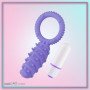 Clitoral Banger Spikes Premium Cockring With Bullet CR-015