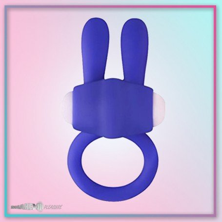 Kingfansion Mini Vibrating Rabbit Cock Ring (Blue) CR-017