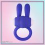 Kingfansion Mini Vibrating Rabbit Cock Ring (Blue) CR-017