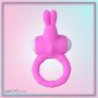 Rabbit Vibrating Penis Ring Blue Lolly CR-018