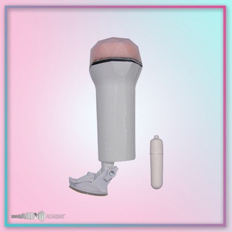Super Soft Vibrating Male Stroker With Suction MS-048