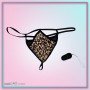 Leopard Grain Underwear Remote control vibrating t-back VP-002