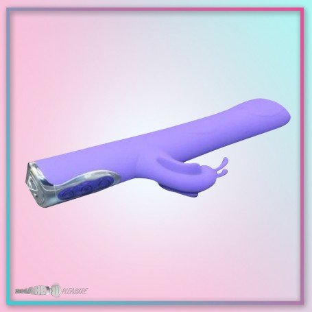 Black T-Transfer Beads Stick Rabbit Vibrator RV-021