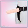 LeLuv 8 Male Hollow Vibrating Strap On SO-016