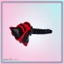 Black Red Edge Leather Harness Lesbian Strapon SO-025
