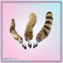 Fox Tail Brown Plated Metal Anal Plugs AD-020