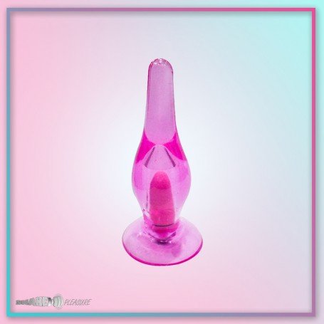 Crystal Anal Vibrating Butt Plug With Suction Cup AD-025