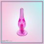 Crystal Anal Vibrating Butt Plug With Suction Cup AD-025