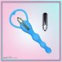 Blue Silicone Anal Vibrator AD-029