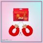 Fetish Fantasy Beginner's Furry Cuffs in Red BDSM-004