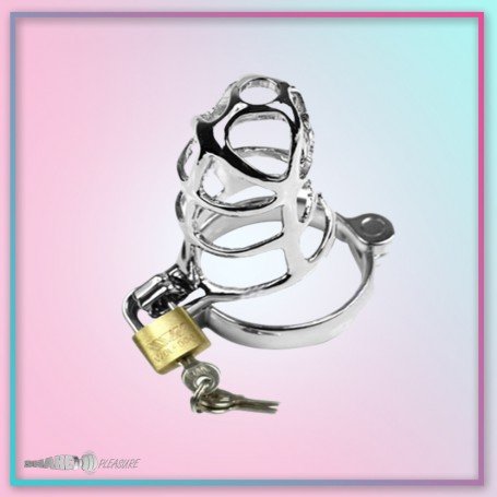 Chastity Steel Lock Device for Men BDSM-010