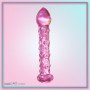 Dotted Purple Glass Dildo GD-006