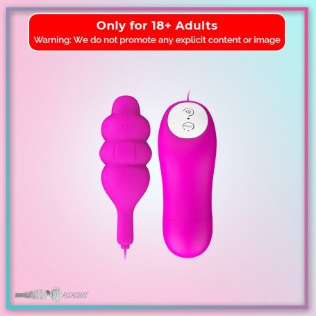 Purple Bullet Vibrator with 12 Vibration Settings BV-042
